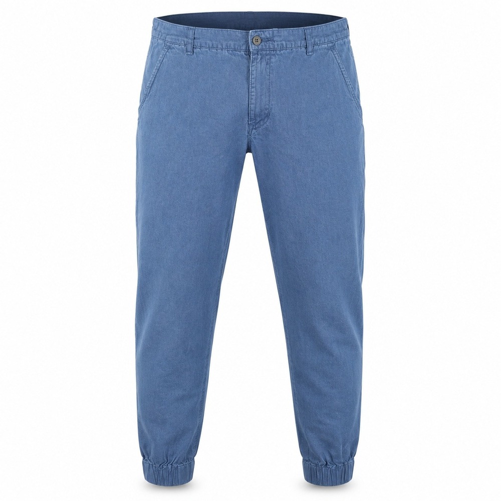 Levi Strauss & Co Jogger Pants Mens 36x32 Blue Chambray Chino Elastic Cuff 19485